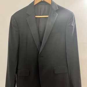 Ralph Lauren Black Label Nigel Suit Jacket Charcoal Microcheck - Sz 38S (Drop 7)